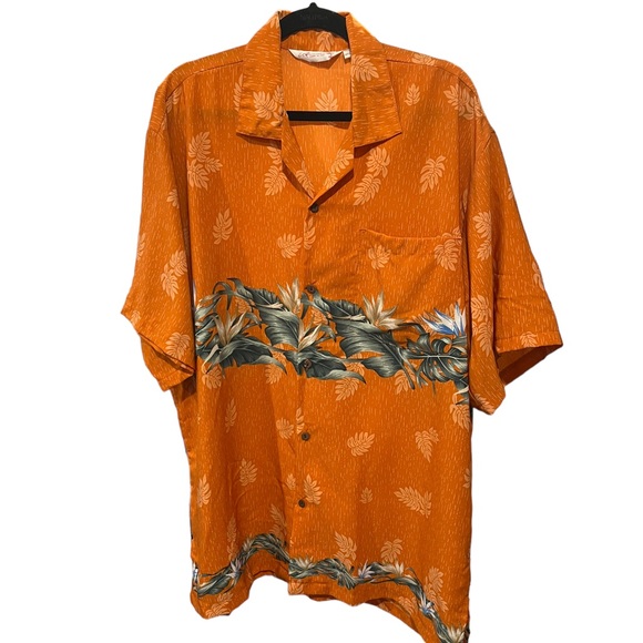 Uluwatu Handmade in Bali Floral Hawaiian Print Collared Short Sleeve Shirt XL - Picture 2 of 7